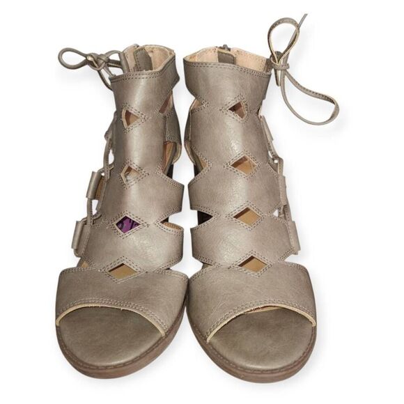 REPORT TAUPE CORRIANDER HEEL SANDALS SZ.6.5 NWT. - Picture 2 of 9